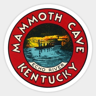 1940s Mammoth Cave Kentucky Sticker